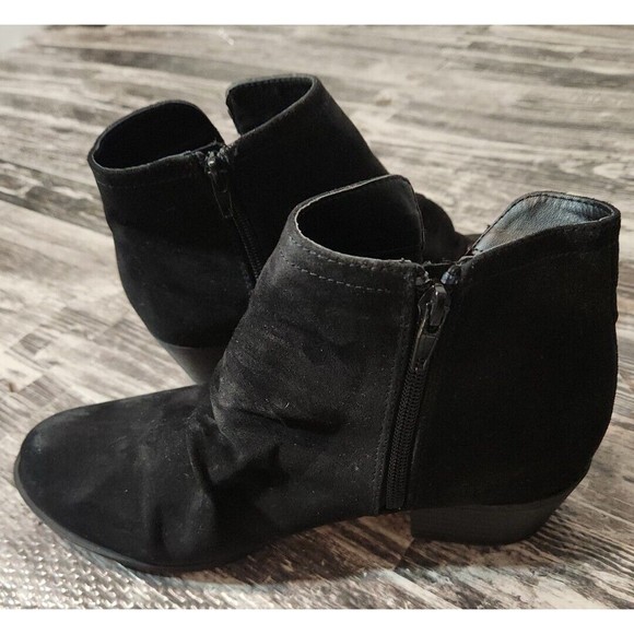 LANE BRYANT Plus Size Wide Width Faux Suede Ankle Booties Shoes Womens Size 8 W - Picture 8 of 9